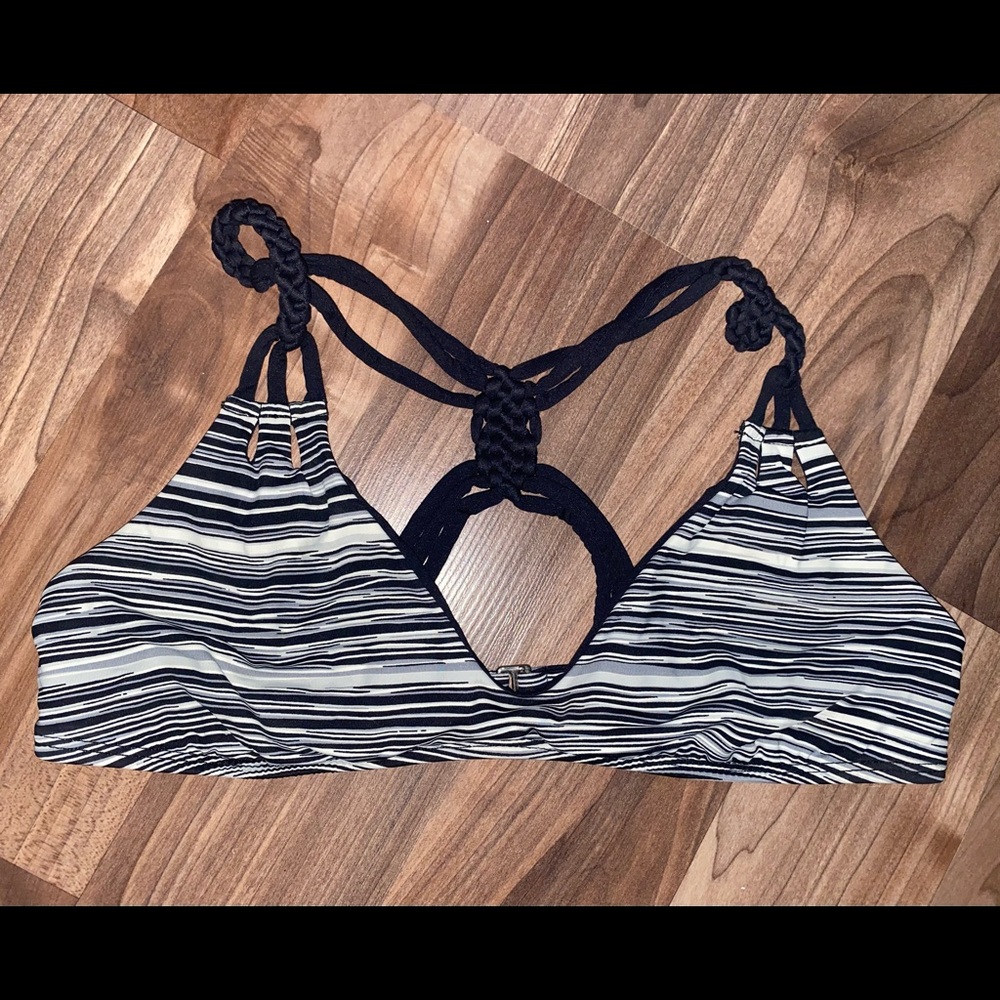 Frankies Bikini Black and White Top
